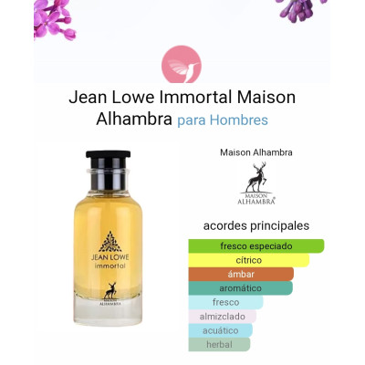 Jean Lowe inmortal Maison Alhambra