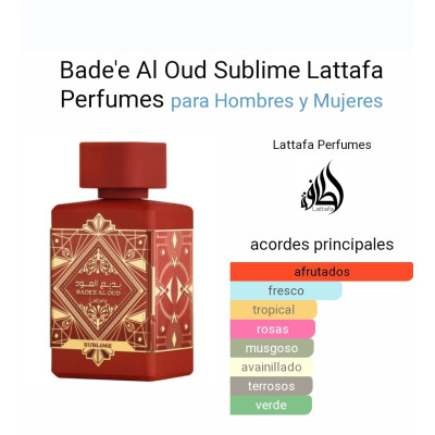 Perfume unisex sublime lattafa