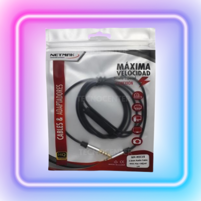 CABLE AUXILIAR CON MICROFONO