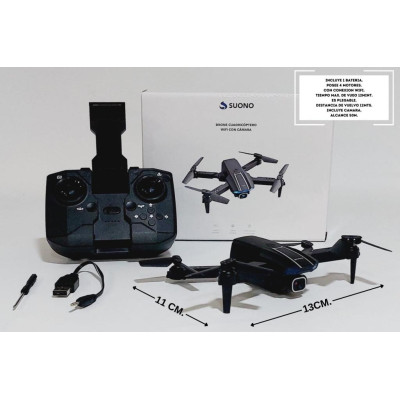 drone k13+ 2 camaras + porta celular