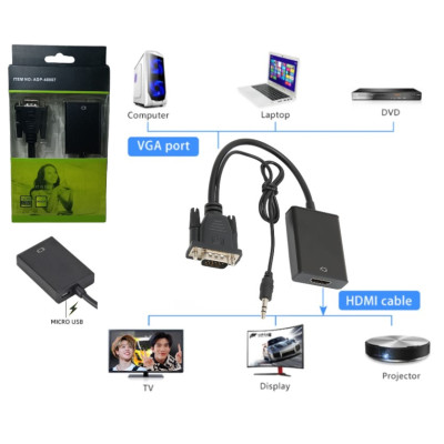 CONVERSOR Vga- Hdmi