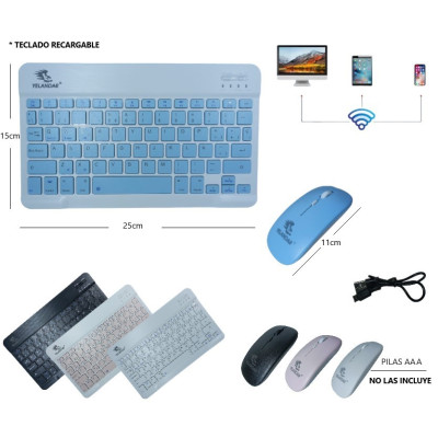 Teclado Recargable y Mouse
