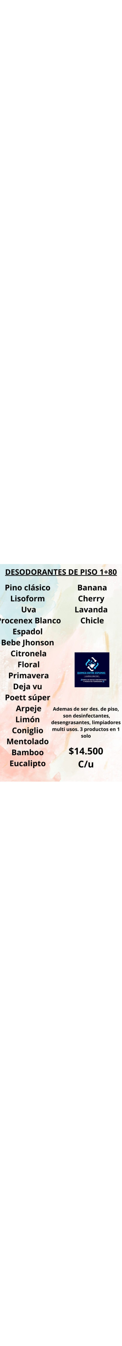 Desodorantes de piso