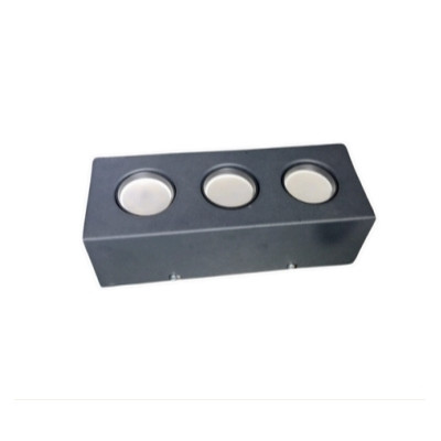 Aplique cardanico 3 luces gu10 lineal