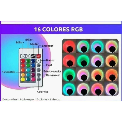 Lampara sunset led usb