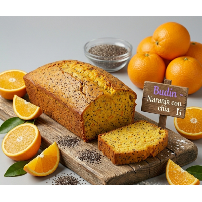 Budín de Naranja con Semillas de Chía (1 kg)