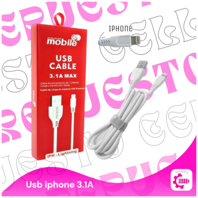 Cable Usb Iphone Mobile