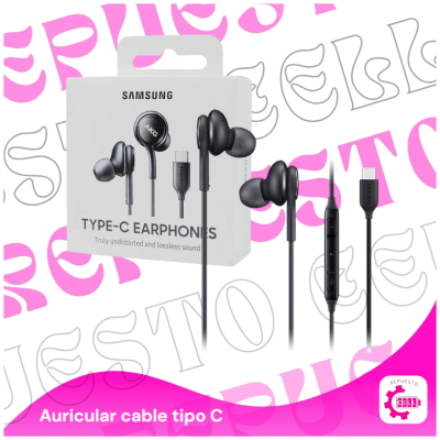 Auricular cable tipo C