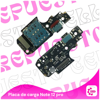 Placa de Carga Note 12 pro