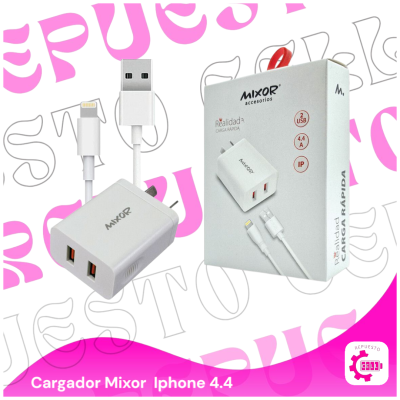 Cargador Iphone 4.4A