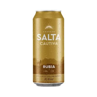 CERVEZA SALTA RUBIA LATA 473ML