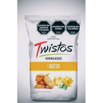 Mini Tostadas Twistos Queso 155 G