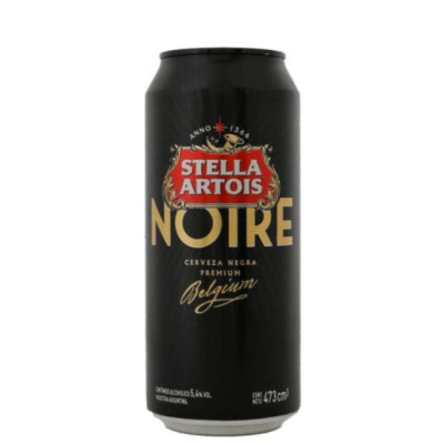 STELLA ARTOIS NOIRE LATA x 473 CC