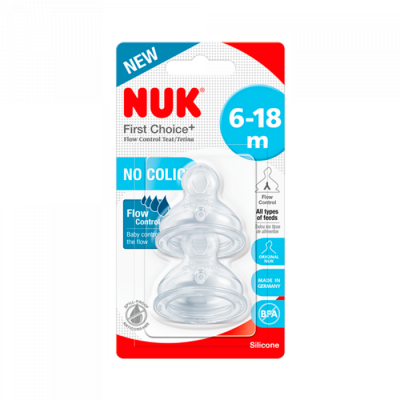 TETINA FC + PLUS SILICONA NUK DE 6-18 M