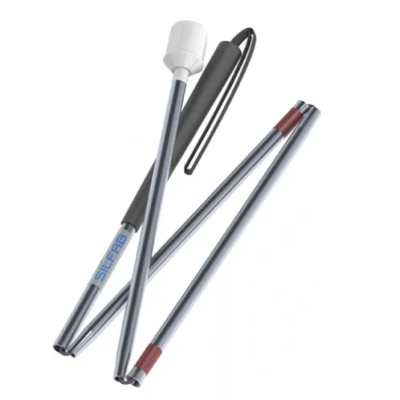 BASTON PARA NO VIDENTE BLANCO CON RUEDA B-100r