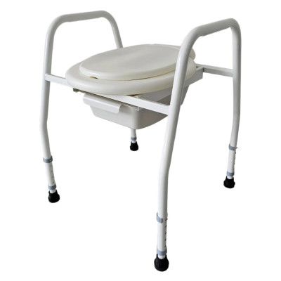 ELEVA INODORO REGULABLE ALTURA CON BACINILLA SILLA PORTATIL