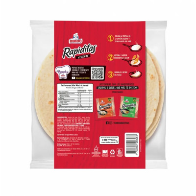 Tortillas Clásicas Rapiditas 10 U
