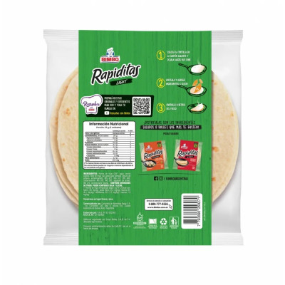 Tortillas Light Rapiditas 10 Un