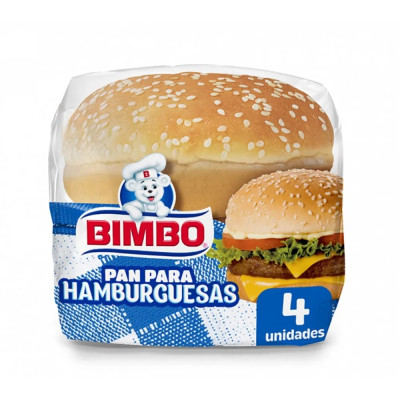 Pan Para Hamburguesa Con Sésamo Bimbo 4 U