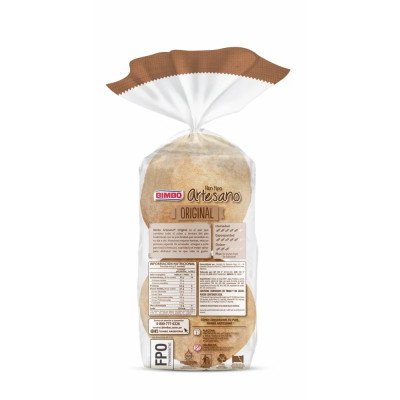 Pan De Hamburguesa Artesano Bimbo 4 U