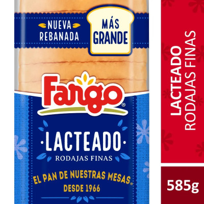 Pan Fargo Lacteado Rodajas...