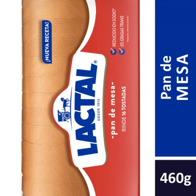 Pan Blanco Lactal 460 Gr