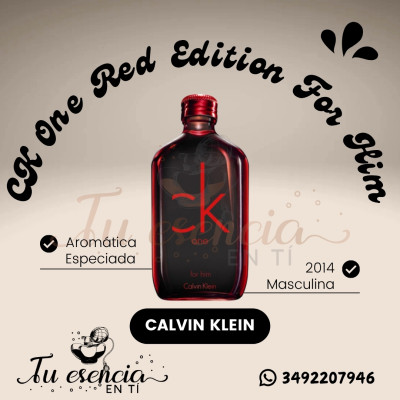 CK ONE RED EDITION FOR HIM...